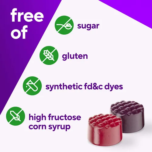 Vista 5 de Vitafusion Gomitas multivitamínicas para hombre sin azúcar 90 vitaminas
