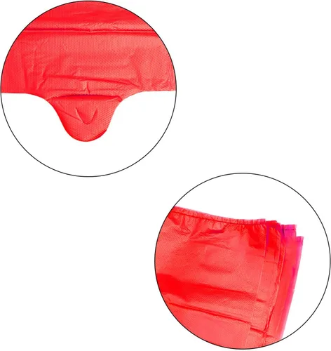 Vista 5 de LazyMe Bolsas para camisetas, bolsas de plástico con asas a granel para compras y restaurantes, bolsas de plástico para negocio, 12 x 20 pulgadas