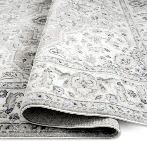 Vista 6 de Home Dynamix Belmar Sterling - Alfombra de medallón oriental, gris/marfil, rectangular de 7 pies 10 pulgadas x 10 pies 2 pulgadas