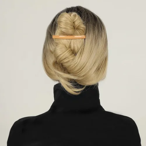 Vista 5 de Pinzas grandes de plástico para peinar, pinzas decorativas para medio recogido y cola de caballo, para niñas, mujeres con cabello muy fino y medio