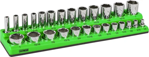 Vista 20 de ARES 70236 - Organizador magnético para 16 vasos SAE de 1/2 pulgada, para 15 vasos y 1 adaptador para vaso, mantiene tu caja de herramientas