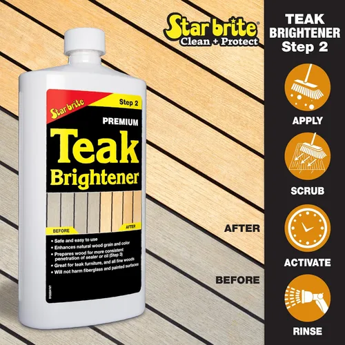 Vista 5 de Star Brite 081216 Starbrite Kit de Cuidado de Teca Pinta