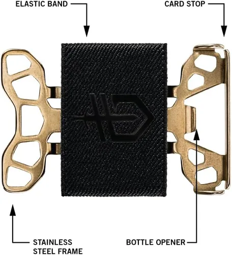 Vista 2 de Gerber Barbill Wallet, herramienta de clip de dinero - dorado 30-001569