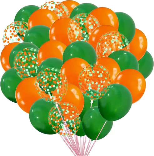 Vista 7 de Globos negros y dorados con globos de confeti negro y dorado para Año Nuevo, graduación, baby shower, boda, cumpleaños, fiestas familiares, 50