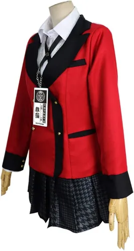 Vista 3 de Disfraz de Halloween para mujer, abrigo de conejo de orejas largas, uniforme escolar, vestido de cosplay