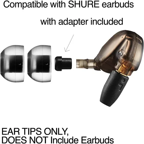 Vista 2 de AZLA Crystal Standard (L) - Puntas para auriculares inalámbricos - Consejos de reemplazo de auriculares con cancelación de ruido - Eartips