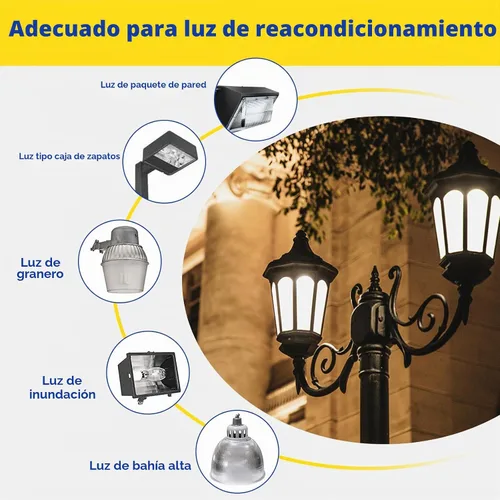 Vista 3 de GEPLAD Paquete de 2 Bombillas LED de Base Mogul E39 de 250W, Luz Diurna 5000K 35,000LM Bombilla LED Tipo Mazorca (Equiv. 1000W Mh/Hps/Hid)