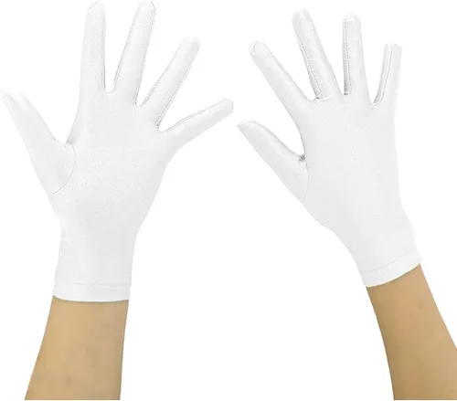 Vista 2 de Ensnovo Guantes de disfraz de dedo completo de elastano para niñas de 5 a 18 años