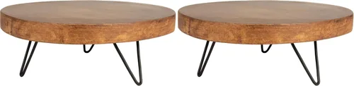 Vista 9 de Creative Co-Op - Pedestal decorativo de madera de Paulownia, negro