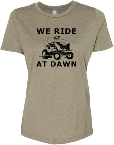 Vista 16 de Cute Women's Screen Printed Crew Neck Tee, Shirts With Sayings, Dusty Blue or Olive