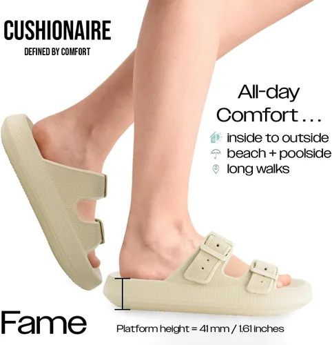 Vista 2 de CUSHIONAIRE Fame - Sandalia para mujer con +Comfort