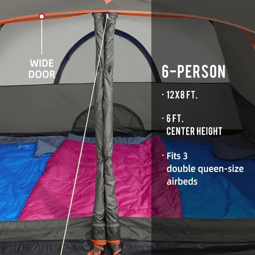 Vista 10 de CAMEL CROWN Tents for Camping 4/6 Person Tent Waterproof Easy Setup Backpacking Tents
