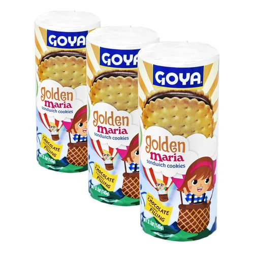 Vista 6 de Goya Foods Golden Maria - Galletas sándwich de 5.10 onzas (paquete de 8)