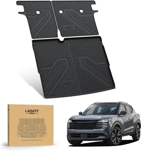 Vista 26 de LASFIT Alfombrillas para automóvil, para todo tipo de clima, elastómero termoplástico personalizable, accesorios para piso y carga de maletero
