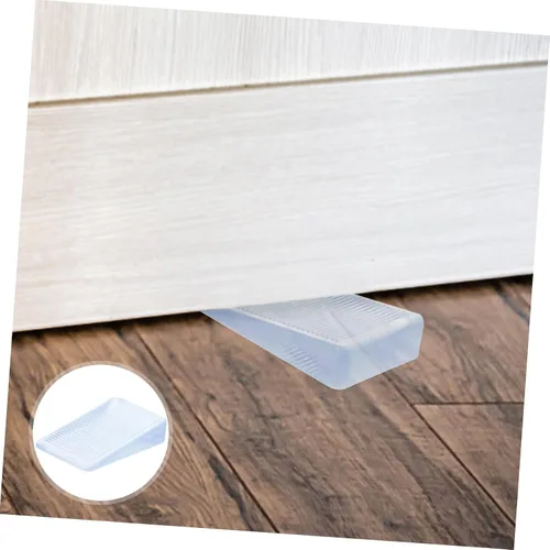 Vista 2 de STOBOK Cuñas de plástico para mesa, cuña de inodoro transparente, niveladoras de muebles, bloques ajustables, para bañera de hidromasaje