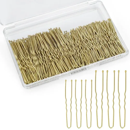 Vista 7 de 200 horquillas para el pelo en forma de U de 2.4 y 2 pulgadas, pasadores de pelo con caja de almacenamiento para mujeres y niñas y peluquería (negro)