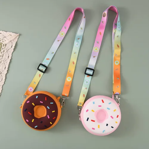Vista 6 de Bolso cruzado para niña pequeña, bolso de hombro, mini bolso de mensajero para niñas pequeñas, Rosado