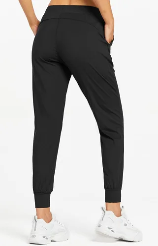 Vista 2 de Libin - Pantalones deportivos con bolsillos para mujer pantalones estrechos atléticos informales y livianos para entrenar y descansar