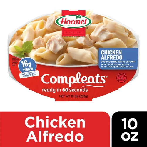 Vista 4 de HORMEL COMPLEATS Chicken Alfredo, bandeja para microondas, 10 onzas (paquete de 6)