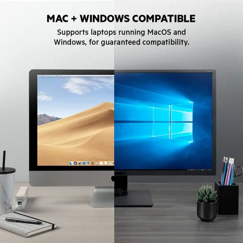 Vista 3 de Belkin Thunderbolt 3 Dock Pro con cable Thunderbolt 3 - Hub USB-C - Estación de acoplamiento USB-C para MacOS y Windows, 4K dual a 60Hz, velocidad