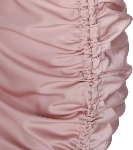 Vista 6 de ZAFUL Vestido midi plisado y sedoso para mujer con cuello en V profundo