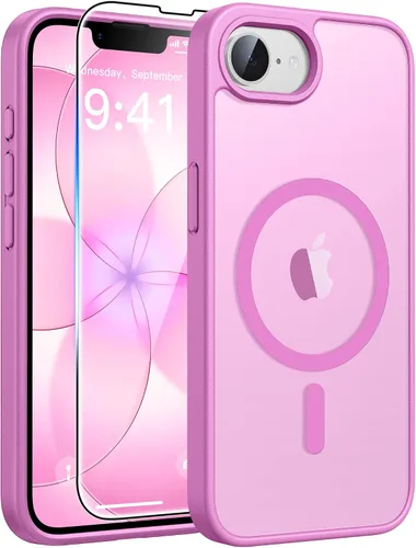Vista 24 de FNTCASE - Funda para iPhone 16 Pro: magnética, mate, translúcida, de grado militar, protectora contra caídas, resistente, fina, duradera y a prueba