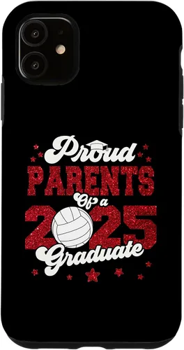 Vista 8 de iPhone 16 Parents of a 2025 Graduate Prom Graduation 25 VolleyBall Case