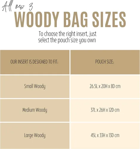 Vista 2 de Divitize Premium Organizer fits Chloe Woody Tote Insert, Handmade Double Layered Felt Shaper for Medium Woody Tote Bag Organizer Insert 2mm Thick