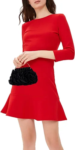 Vista 6 de Yokawe Bolsos de mano florales para mujer, bolsa de noche con flores de satén, bolsas de fiesta de graduación