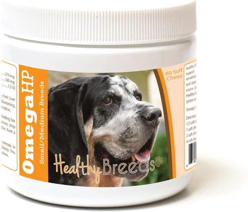 Vista 182 de Healthy Breeds Affenpinscher Omega HP - Masticables suaves para piel y pelaje, 60