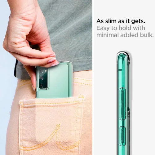 Vista 4 de Spigen Funda ultra híbrida diseñada para Samsung Galaxy S20 FE 5G (2020), transparente
