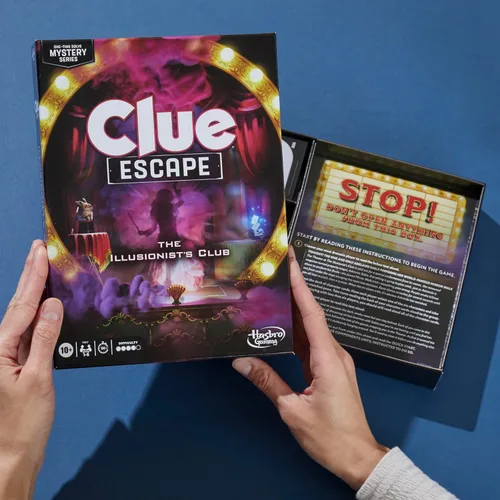 Vista 11 de Clue Escape: The Illusionist's Club Juego de mesa Juego familiar de Escape Room Misterio de resolución de 1 vez A partir de 10 años 1-6