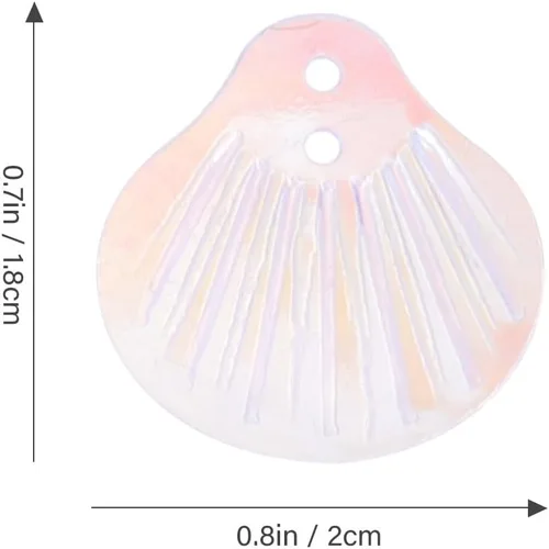 Vista 2 de Amosfun Lentejuelas brillantes con agujeros para manualidades de costura, bordados, aretes y decoración de prendas