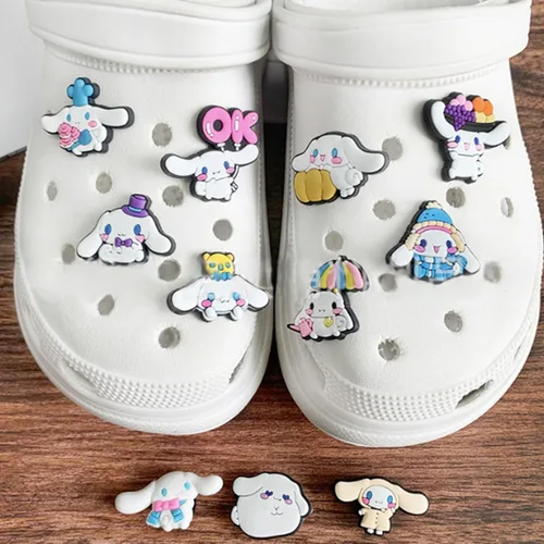 Vista 3 de Paquetes de dijes para zapatos para pulsera de cocodrilo, decoración de zapatos, regalos de fiesta para niños, niñas, mujeres y hombres