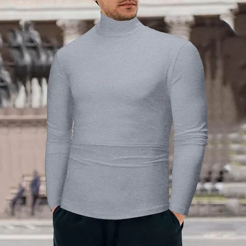 Vista 4 de Miekld Heated Hoodie for Men Men's Casual Swallow Gird Print Long Sleeve Tops Round Neck T-Shirt Blouse Pocket T Shirt Pack