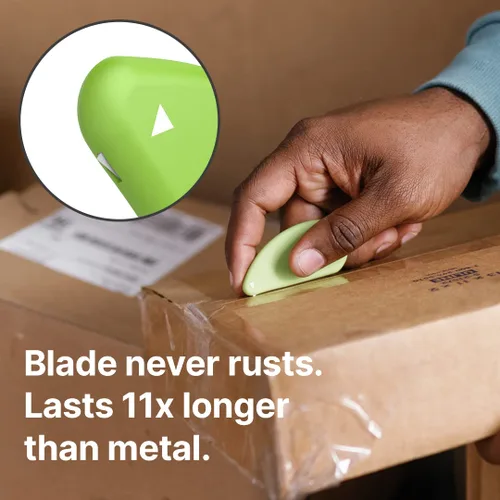 Vista 7 de Slice 10515 Mini cortador de caja y micro hoja de cerámica, cortador de seguridad, apto para dedos, corta embalaje de ampolla, papel e ideal para La