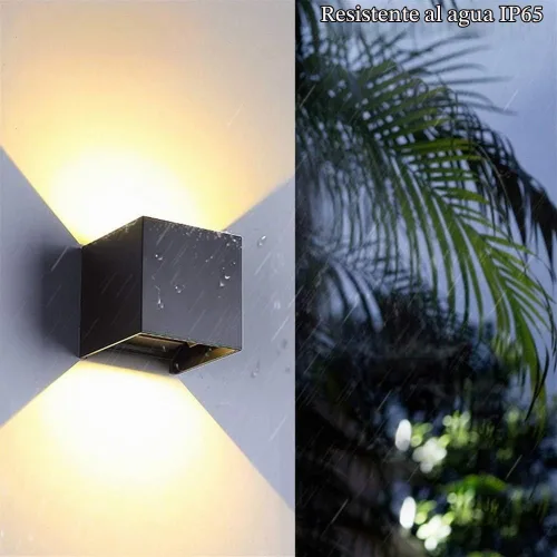 Vista 2 de TAIYH - Lámpara de pared LED moderna – Lavadora de pared de 12 V, diseño de ángulo de haz ajustable, IP65 impermeable para exteriores/interiores
