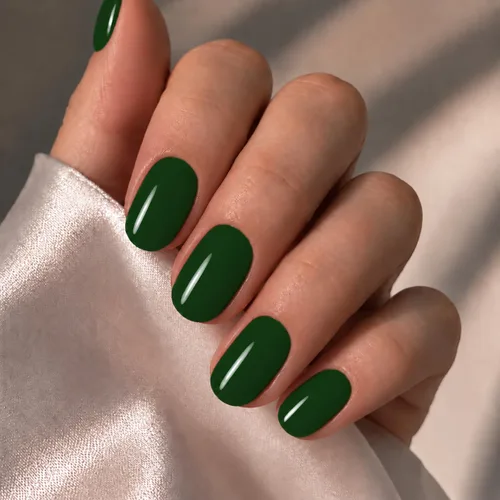 Vista 24 de modelones Uñas cortas a presión, kit de uñas postizas ovaladas A1-rosa blanco