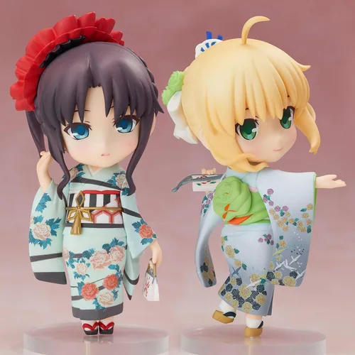 Vista 4 de Aniplex Fate/Stay Night Chara Forme Estatua de PVC Rin Tohsaka Kimono Versión 3.9 in