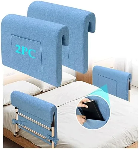 Vista 7 de Fundas para rieles de cama de hospital, almohadillas acolchadas de espuma para riel de cama, almohadillas protectoras de caídas para adultos
