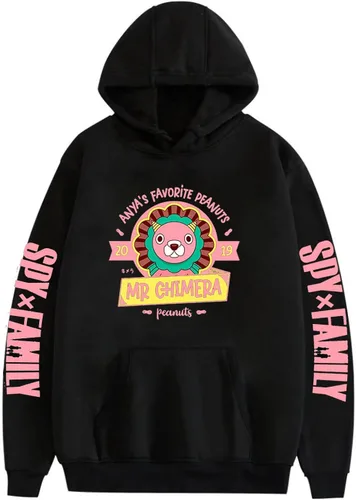 Vista 2 de Gnoved Sudadera con capucha de anime SPY × FAMILY de Anya chaqueta de manga larga estampada en 3D