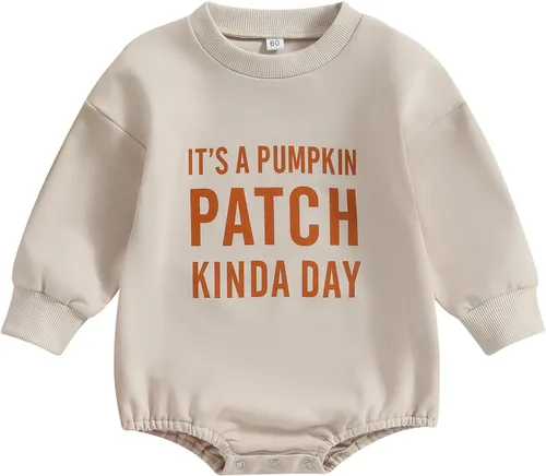 Vista 144 de Adobabirl Traje de Halloween para bebé, sudadera de fantasma, calabaza, mameluco, suéter de gran tamaño, lindo para otoño e invierno