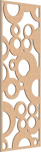 Vista 99 de 9 3/8"W x 24 3/8"H x 1/4"T Farwell Decorativos Paneles de Pared de Madera Calado, Hickory