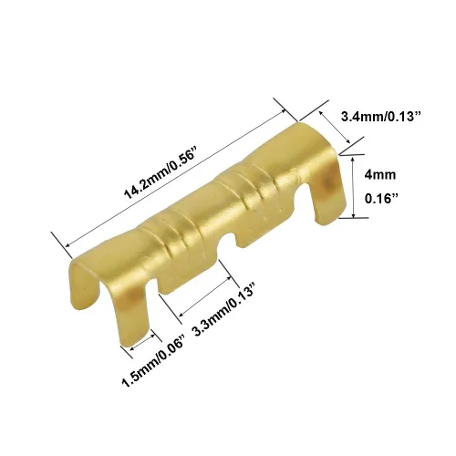 Vista 2 de 200 Uds. Lengüeta terminal en forma de U Botón de presión de dientes pequeños Conexión rápida Terminal Cableado 0.5 a 1.5 Cuadrado