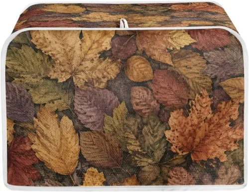 Vista 11 de Talayituse Autumn Maple Leaf Print Toaster Cover 2 Slice Bread Toaster Oven Cover Washable Toasters Dust Covers Kitchen Small Appliance Covers