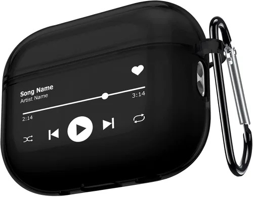 Vista 45 de Funda transparente para AirPods de 2ª generación de 1ª generación, diseño de gatito kawaii para mujeres, hombres y niños, funda de carga de TPU