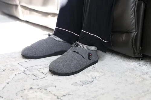 Vista 12 de Pantuflas térmicas para hombres y mujeres: desgaste recargable para pies con 3 ajustes de temperatura que mantiene los pies calientes hasta 11 horas