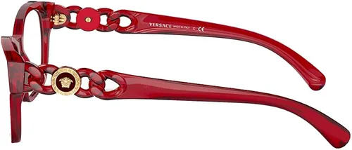 Vista 3 de Gafas Versace VE 3306 388 Transparente Rojo