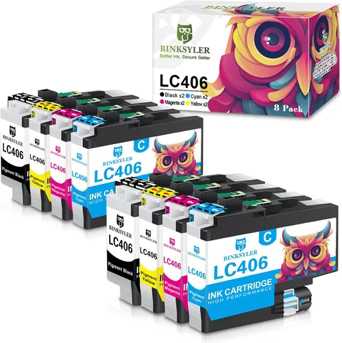 Vista 8 de Paquete de 18 cartuchos de tinta LC203, repuesto de alto rendimiento para impresora Brother LC203XL LC203BK LC201 para impresora MFC-J480DW