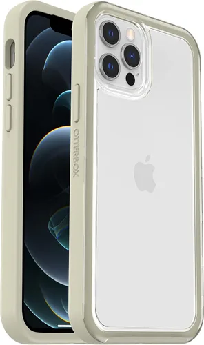 Vista 7 de OtterBox Funda transparente con borde de agarre colorido para iPhone 12/12 Pro - Arcilla Potters (transparente/rosa)